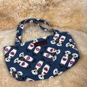 Bungalow 369 Otter Love Canvas Small Handbag NWOT